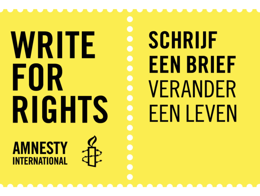 Schrijfactie Amnesty International